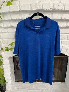 Under Armour Men’s Royal Blue Heather Polo